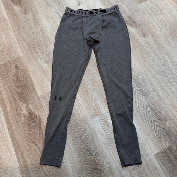 Under Armour Compression Gray Leggings Medium - Picture 1 of 5